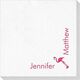Corner Text with Flamingo Design Deville Napkins Image 2 of 2